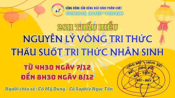 07/12/25 - P4 - 28H THẤU HIỂU NGUYÊN LÝ VÒNG TRI THỨC - CĐCBNHPC