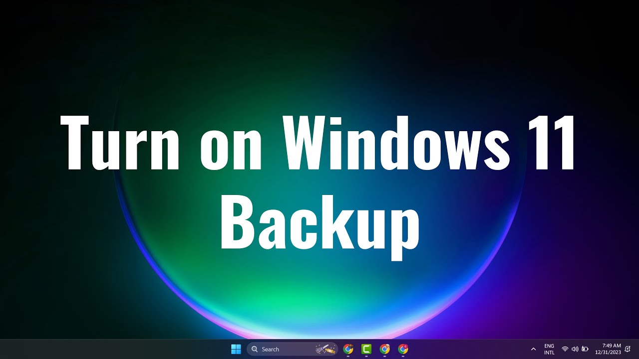 How to turn on Windows 11 backup - YouTube