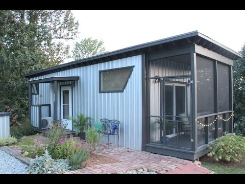 Stay In The Backyard Bunkie Tiny House on Airbnb YouTube