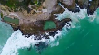 Laguna Beach Ocean Pool Aerial Drone Hyperlapse