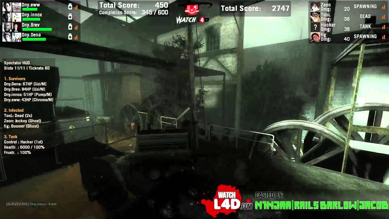 WatchL4D Tournament // Team Serious Business vs. Team Dynasty // 1080p
