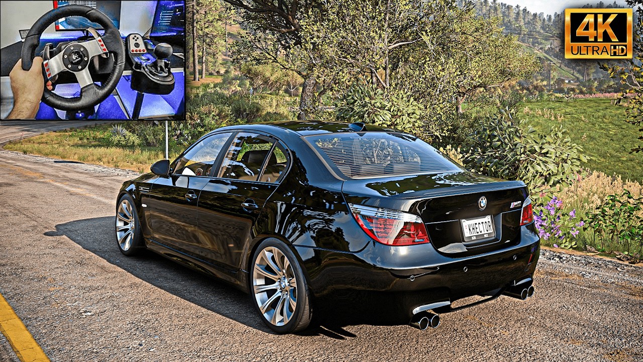 BMW M5 E60 Drift İn The Alps - Forza Horizon 5 l Steering Wheel Gameplay