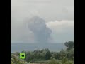 Rusia Evacúan una ciudad siberiana tras un incendio y explosiones