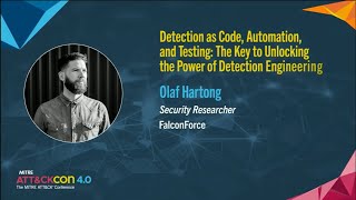 Detection as Code, Automation, and Testing - ATT&CKcon 4.0 Day 2