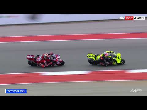 Video MotoGP, GP Usa: lo Sky Tech dell'incidente tra Marquez e Di Giannantonio