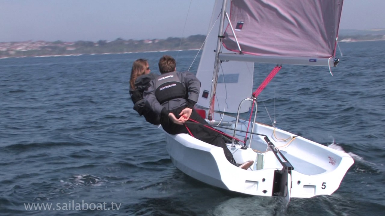 How to Sail - How to tack (turn around) a two person ...