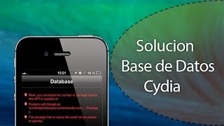 SOLUCION Error Base datos Cydia (Wow, you exceded the number of package this APT is capable of...)