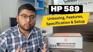 HP 589 Smart Tank Wireless All in one Printer  Unboxing | Review | Features, Specification & Setup