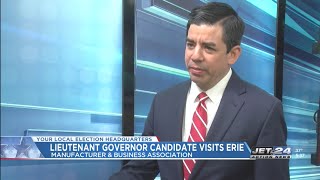 Lieutenant governor candidate visits Erie