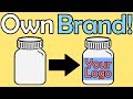 How To Make Your Own Brand || White Label & Private Label Step By Step Guide | Your Logo On Products