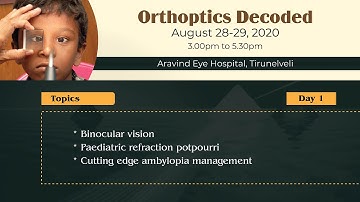Webinar: Orthoptics Decoded. Day 1
