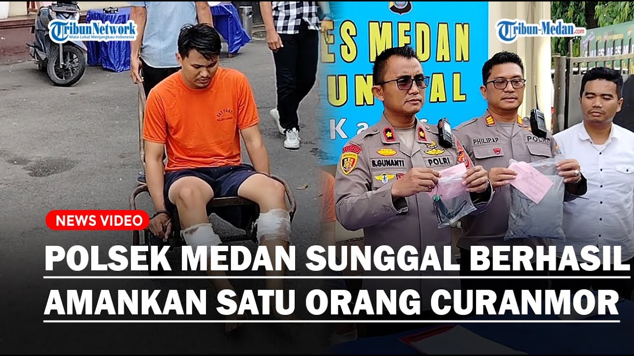 Polsek Medan Sunggal Berhasil Amankan Satu Orang Spesialis Curanmor, Beraksi di Jalan Diski Km 15