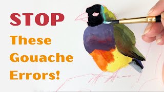 Gouache not working? 4 Common Mistakes To Avoid (and tips to fix them!)