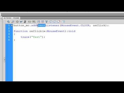 Flash CS3/CS4 Actionscript 3.0 Basics Tutorial(Event Listeners 06)