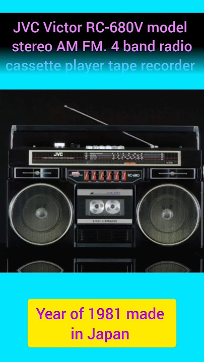 Download lagu 80is famous stereo Victor JVC RC -680V two in one tape recorder#cassetterecorder