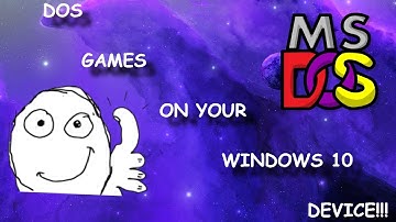 how to play DOS games on windows 10 (2017)
