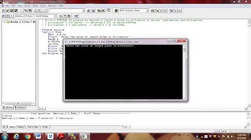 Computer Programming in FORTRAN 90 and 95| Write a program the express length in mm in metre & cm