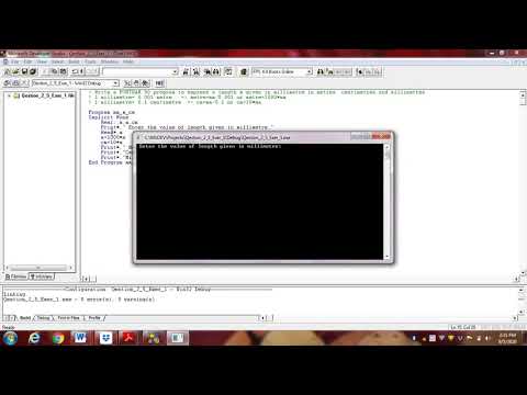 Computer Programming in FORTRAN 90 and 95| Write a program the express length in mm in metre & cm