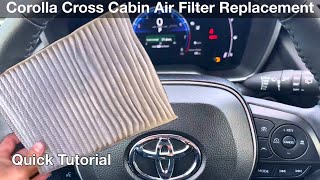 2023 Toyota Corolla Cross How to replace cabin air filter