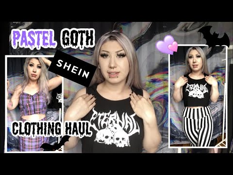 SHEIN Pastel Goth / Punk Clothing Haul 
