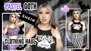 SHEIN Pastel Goth / Punk Clothing Haul 