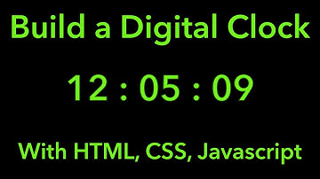 Build A Digital Clock With HTML, CSS and Javascript using codepen.io