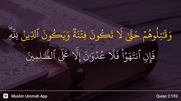 سوره بقره، آیه ۱۹۳