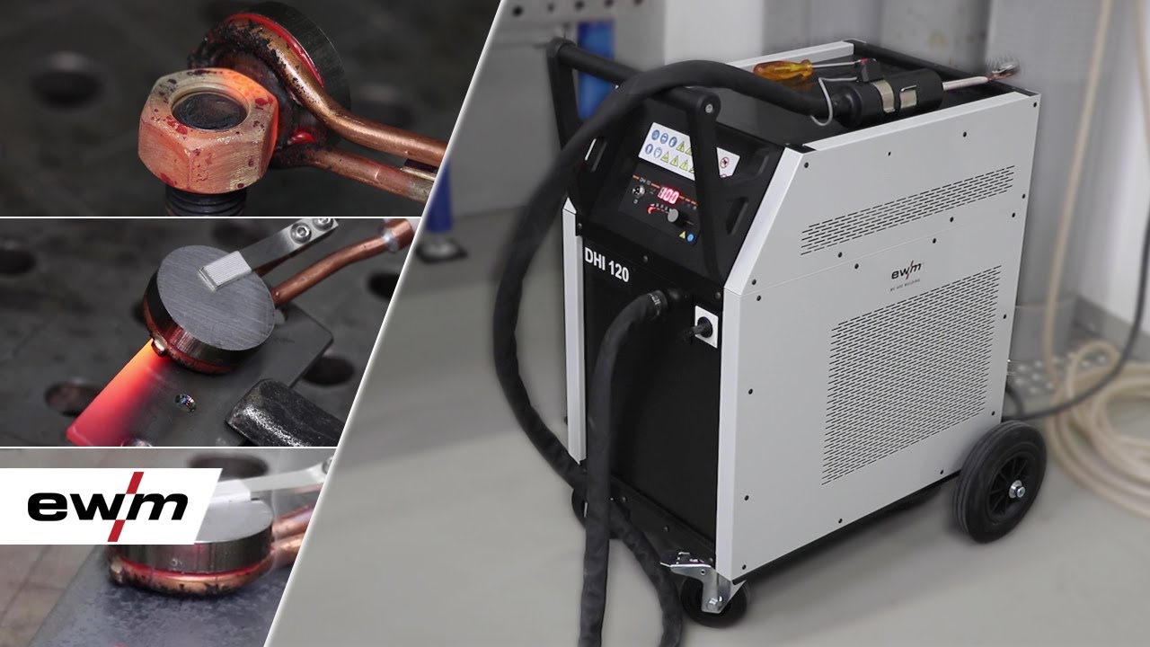 Induktives Erwärmen von Bauteilen mit dem Induktionsheizgerät DHI-120F | EWM