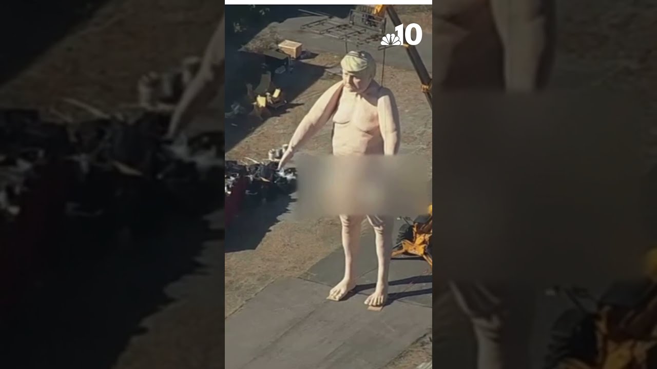 'Crooked and Obscene' tour brings 43-foot statue of a nude Donald Trump to Philly