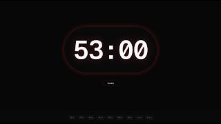 53 Minute Timer | Countdown