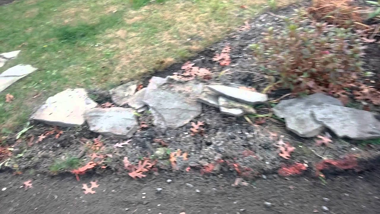 flagstone walkway pt 1 YouTube