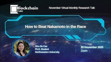 November 2025 Research Talk - Shu-Jie Cao