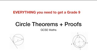 ALL Circle Theorems + Proofs in 18 minutes | GCSE Maths | Grade 9