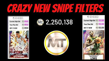 THE BEST NEW SNIPE FILTERS IN NBA 2K20
