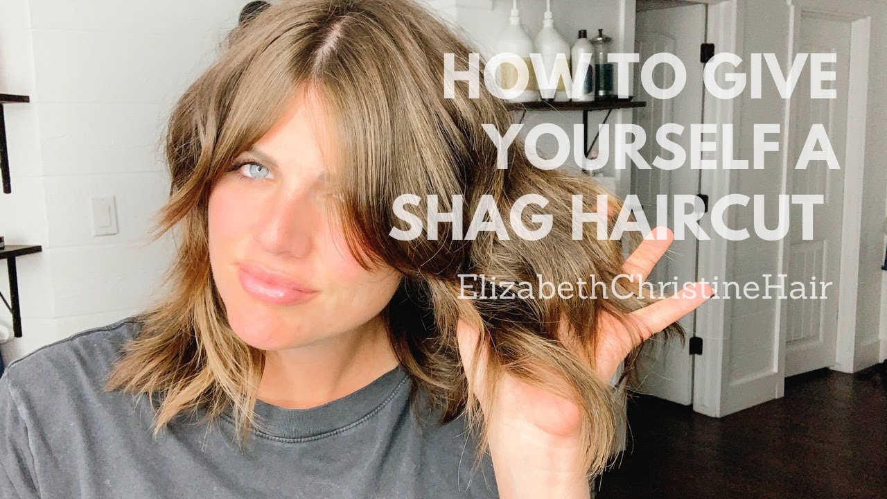 How to give Yourself a Shag Haircut - YouTube