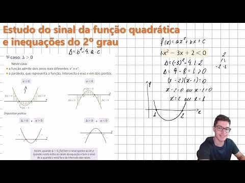 Estudo do sinal da função quadrática e inequações do 2 grau