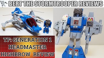 Transformers G1 HEADMASTER HIGHBROW Review! Bert the Stormtrooper Reviews!