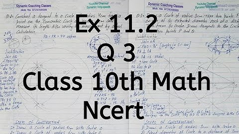 Ex 11.2 | Q 3 | Chapter 11 | Constructions | Class 10 Math | Ncert