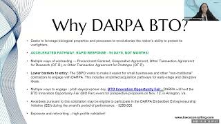 NEW Biotech Funding: $2M from the DARPA BTO Office