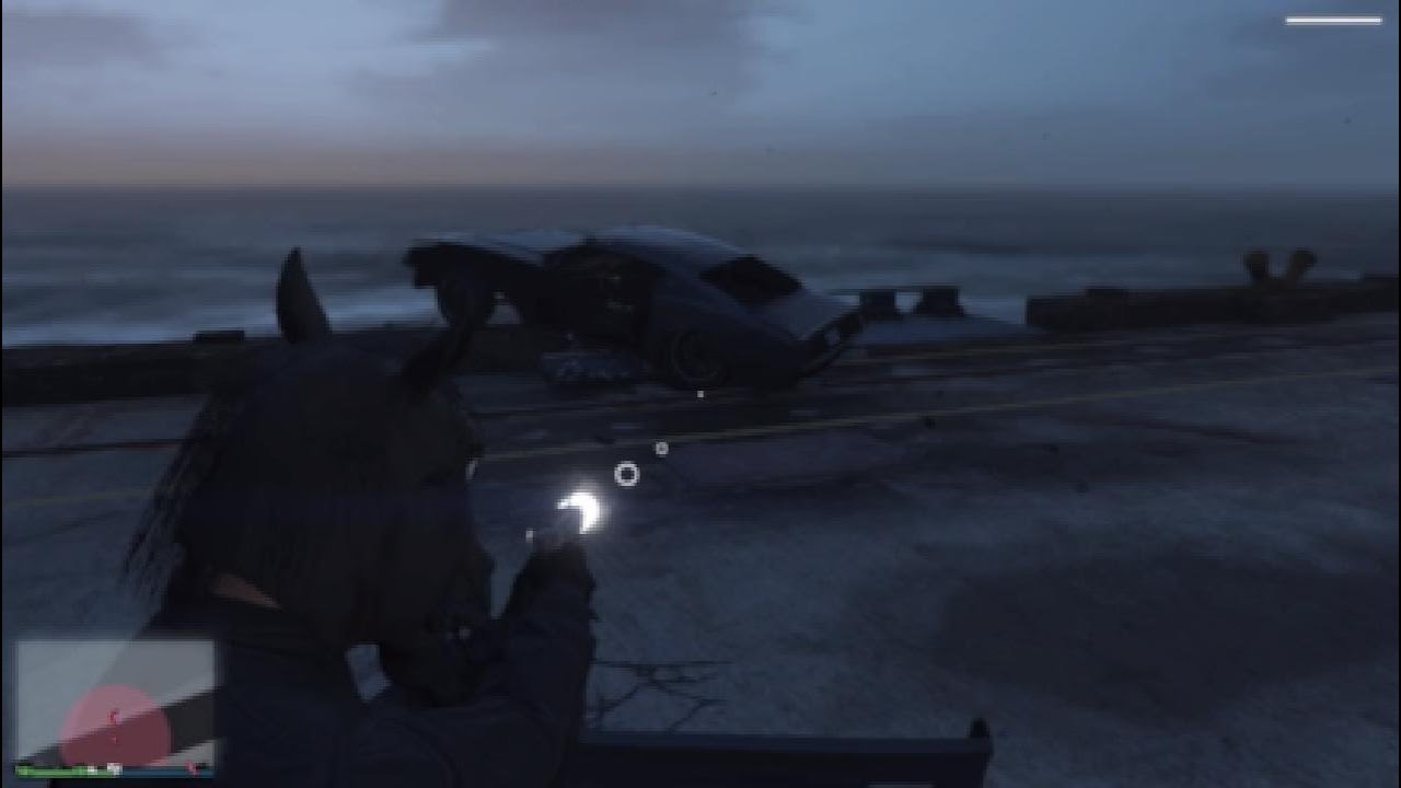 Hit a friend with a car, Grand theft auto 5, he messed up Cayo 