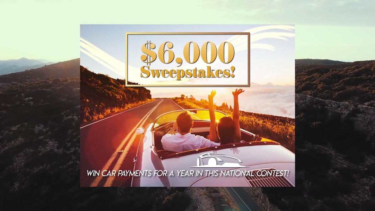 Car Payments For A Year: $6,600 National Contest Sweepstakes