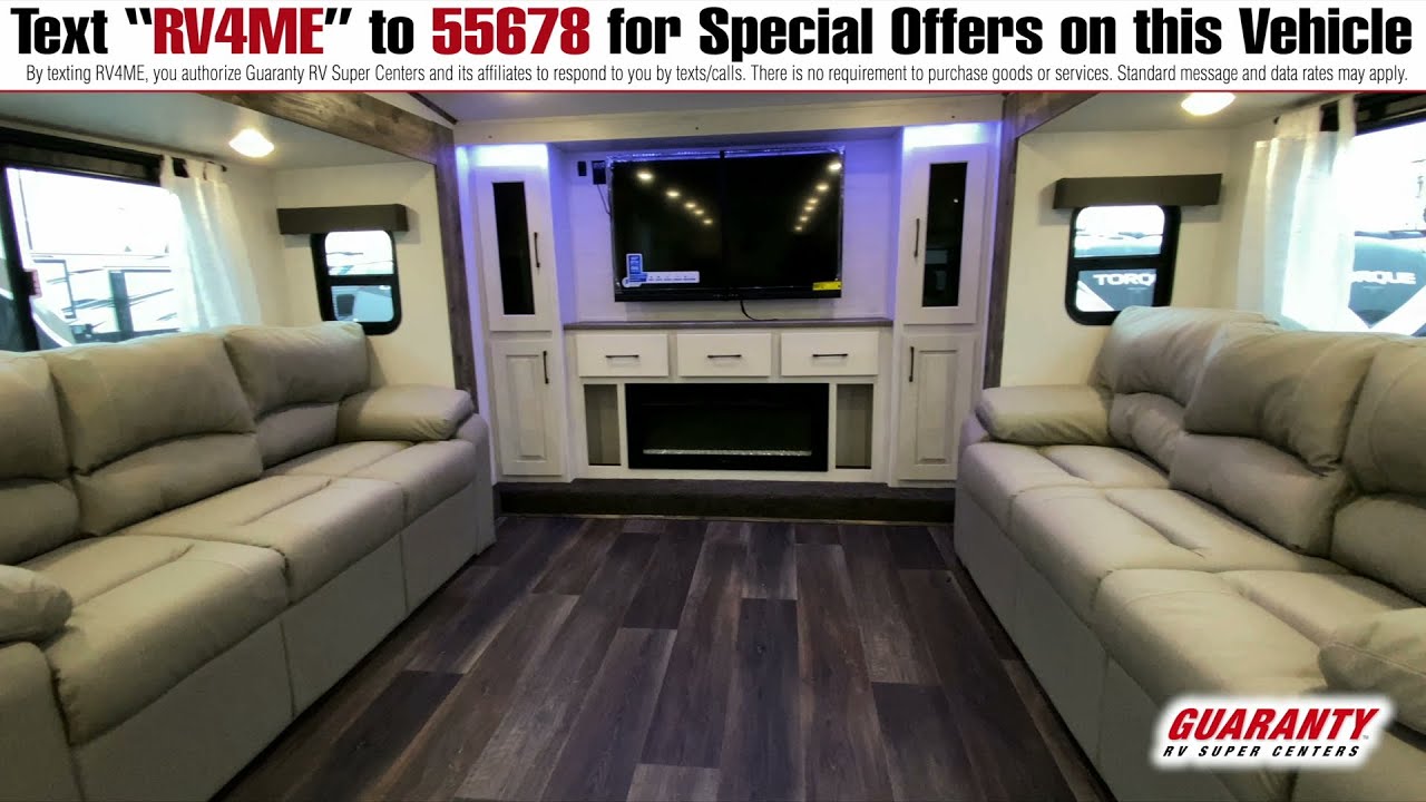Cedar Creek 38fl Fifth Wheel Rv Front Living Room | Baci Living Room