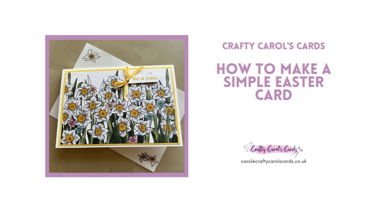 How to make a simple Easter card - YouTube