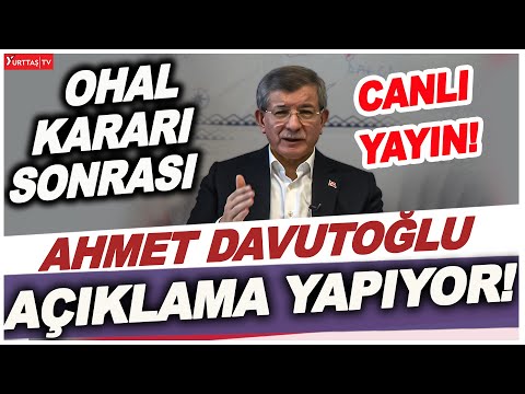 OHAL kararı sonrası Davutoğlu'ndan ilk açıklama!