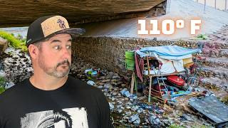 I Survived The UNEXPLORED Washes Filled With Homeless People In Las Vegas