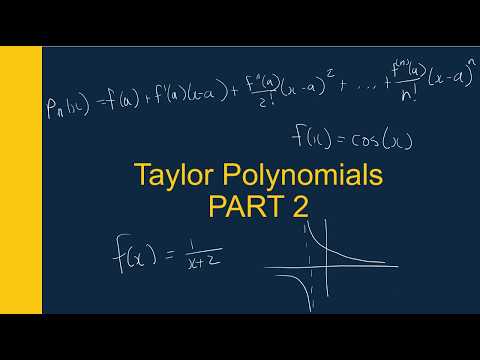 Taylor Polynomials PART 2 - YouTube