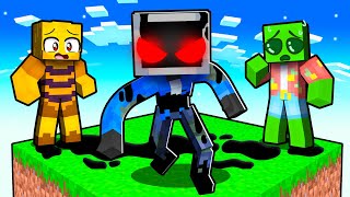 Locked on ONE CHUNK with TWISTED TEEVEE in Minecraft!