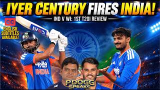 IYER'S MAIDEN 100 DESTROYS WINDIES! | IND vs WI 1st T20I Review: India Win by 8 Wkts! | Pdoggspeaks screenshot 1