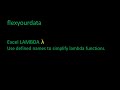 Excel LAMBDA - Using defined names to simplify functions