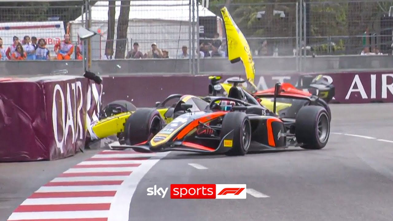 Scary F2 crash causes qualifying red flag in Baku!